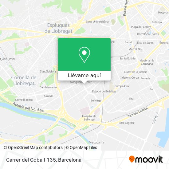 Mapa Carrer del Cobalt 135