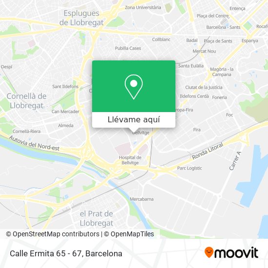 Mapa Calle Ermita 65 - 67