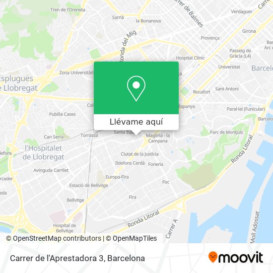 Mapa Carrer de l'Aprestadora 3
