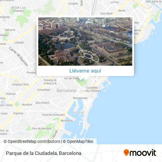 Mapa Parque de la Ciudadela