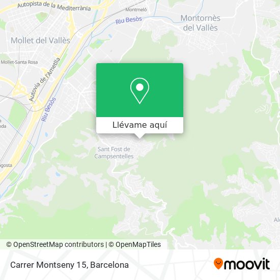 Mapa Carrer Montseny 15