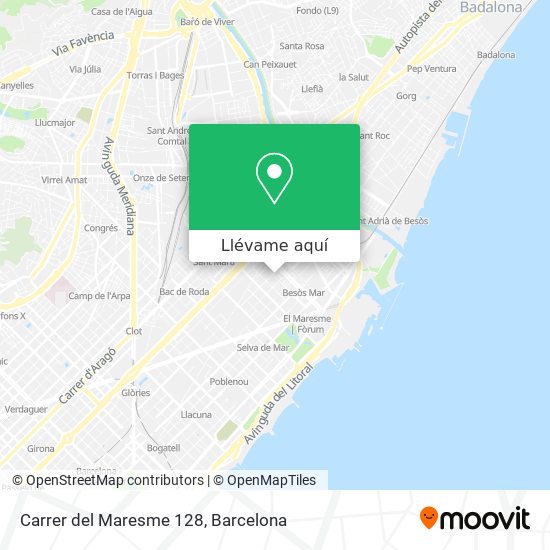 Mapa Carrer del Maresme 128