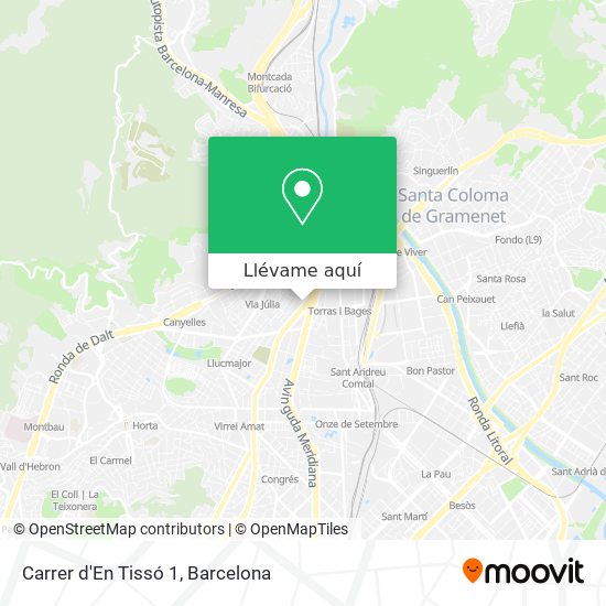 Mapa Carrer d'En Tissó 1