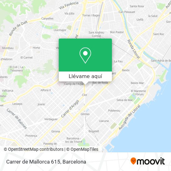 Mapa Carrer de Mallorca 615