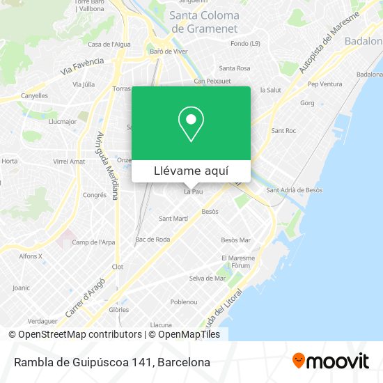 Mapa Rambla de Guipúscoa 141