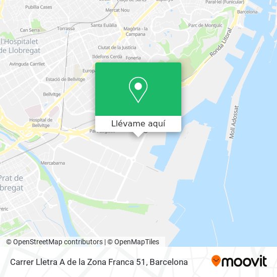Mapa Carrer Lletra A de la Zona Franca 51