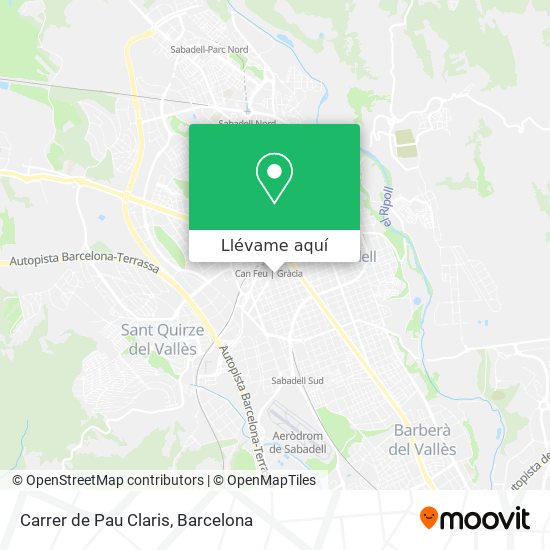 Mapa Carrer de Pau Claris