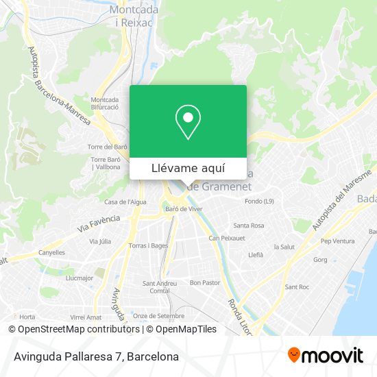 Mapa Avinguda Pallaresa 7