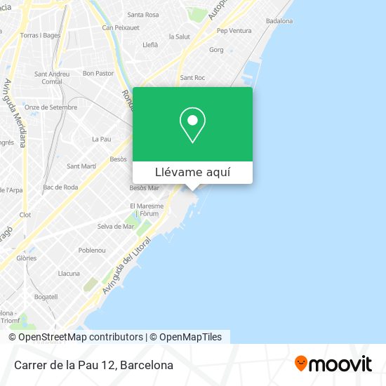 Mapa Carrer de la Pau 12