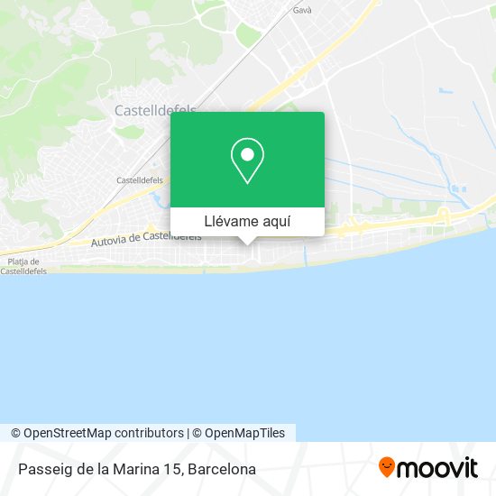 Mapa Passeig de la Marina 15