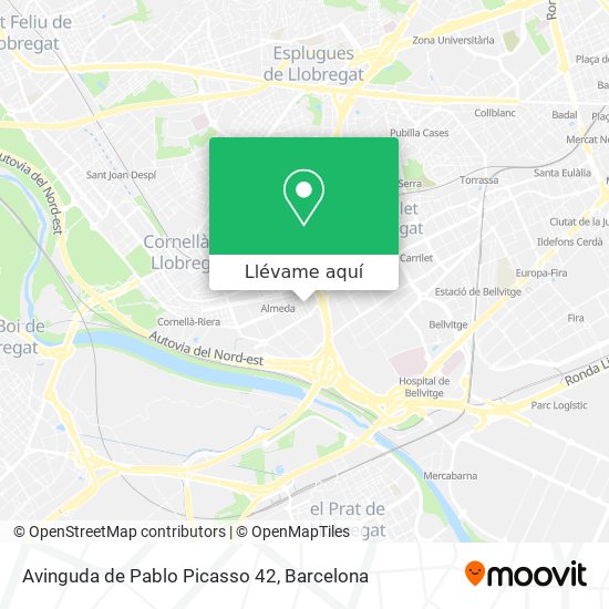 Mapa Avinguda de Pablo Picasso 42
