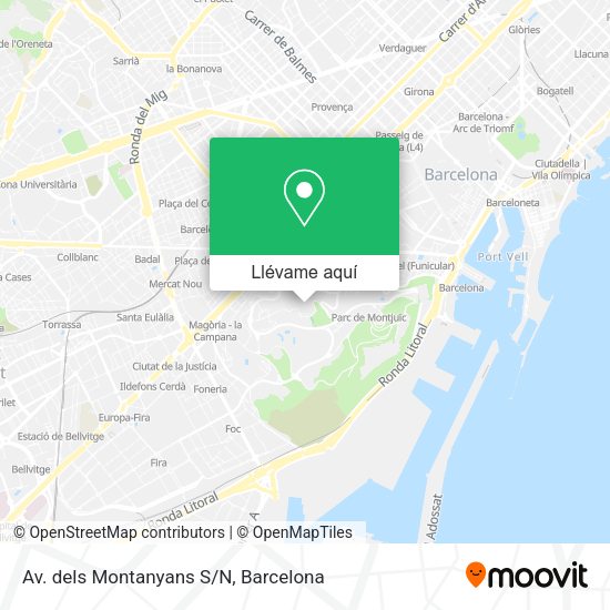 Mapa Av. dels Montanyans S/N