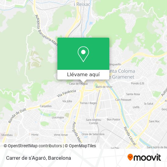 Mapa Carrer de s'Agaró