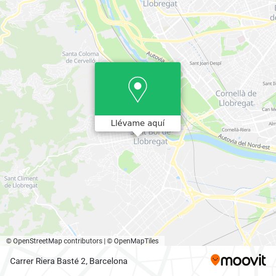 Mapa Carrer Riera Basté 2