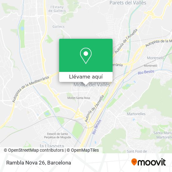 Mapa Rambla Nova 26