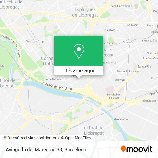 Mapa Avinguda del Maresme 33