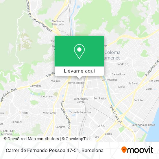 Mapa Carrer de Fernando Pessoa 47-51