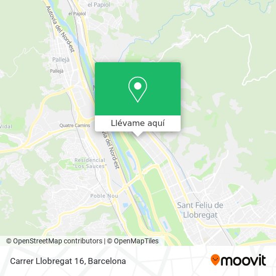 Mapa Carrer Llobregat 16