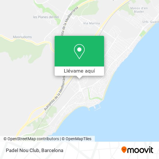 Mapa Padel Nou Club