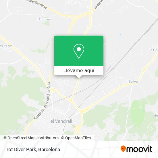Mapa Tot Diver Park
