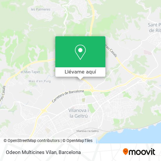 Mapa Odeon Multicines Vilan