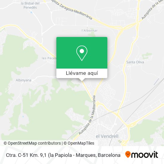 Mapa Ctra. C-51 Km. 9,1