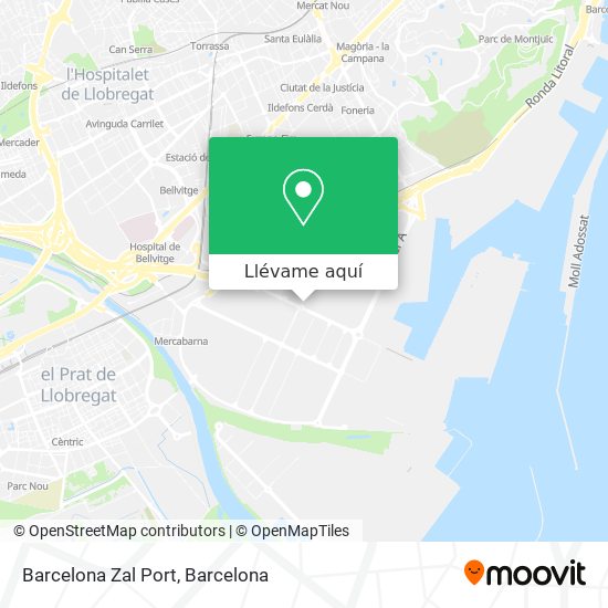 Mapa Barcelona Zal Port