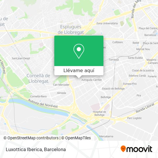 Mapa Luxottica Iberica