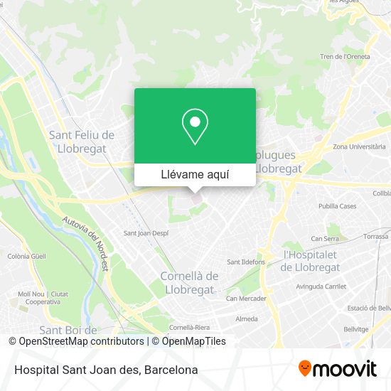 Mapa Hospital Sant Joan des
