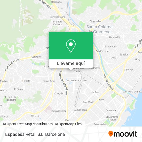 Mapa Espadesa Retail S.L