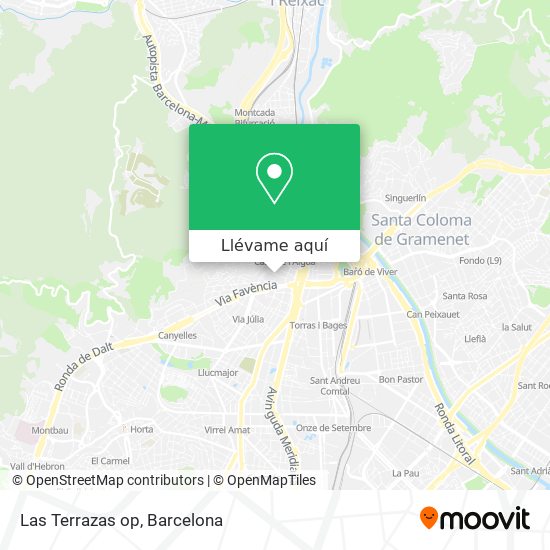 Mapa Las Terrazas op