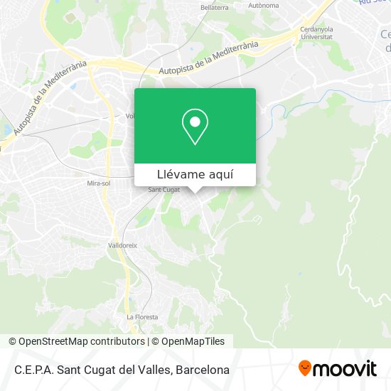 Mapa C.E.P.A. Sant Cugat del Valles