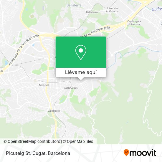 Mapa Picuteig St. Cugat