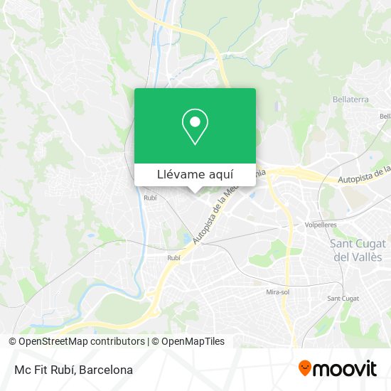 Mapa Mc Fit Rubí