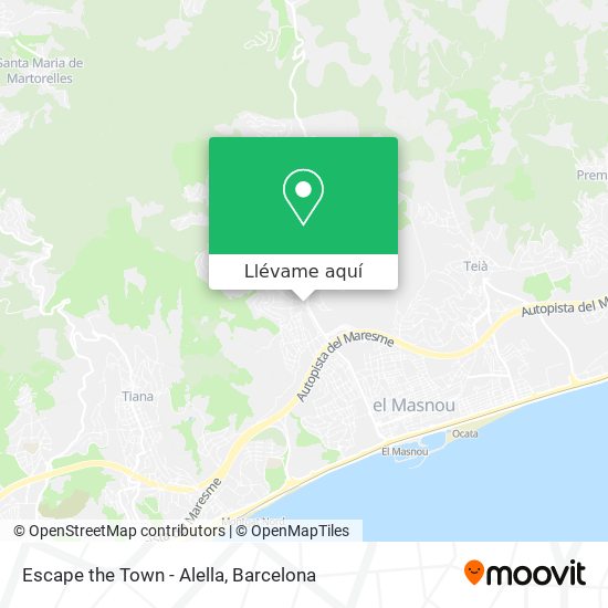 Mapa Escape the Town - Alella