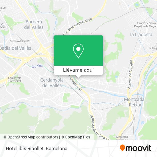 Mapa Hotel ibis Ripollet