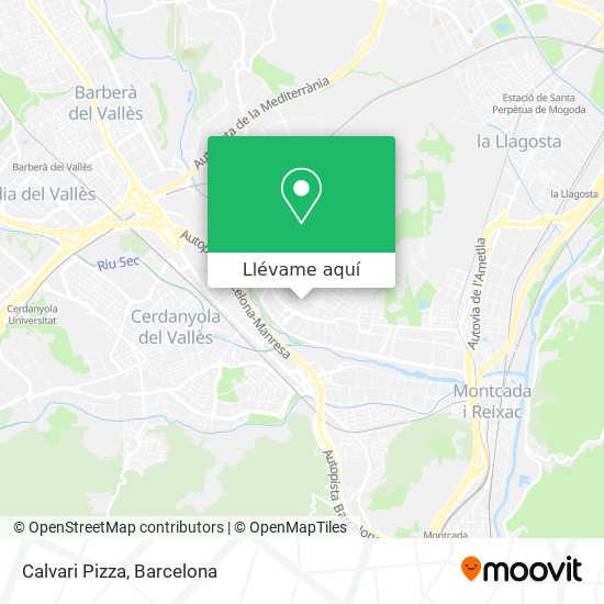 Mapa Calvari Pizza