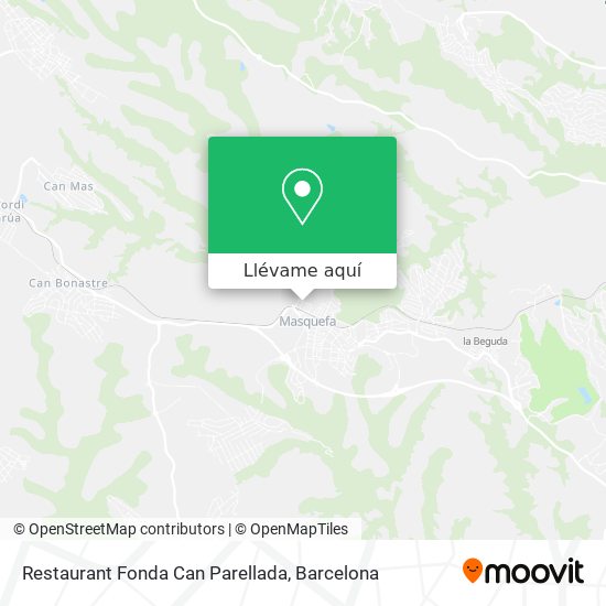 Mapa Restaurant Fonda Can Parellada
