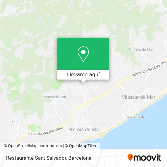 Mapa Restaurante Sant Salvador