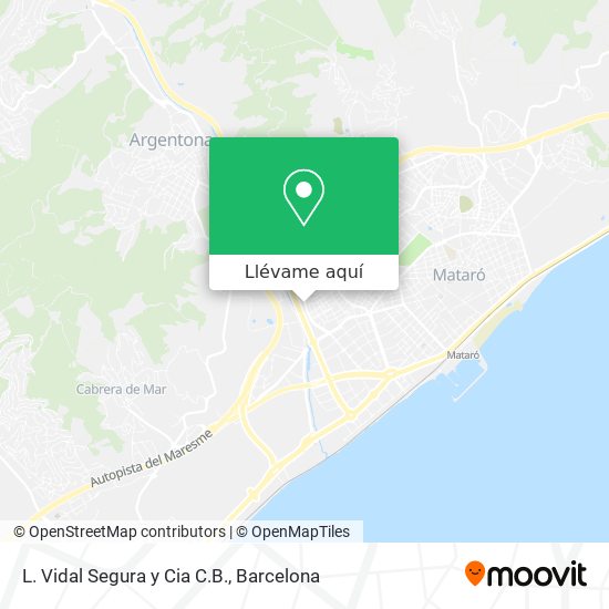 Mapa L. Vidal Segura y Cia C.B.