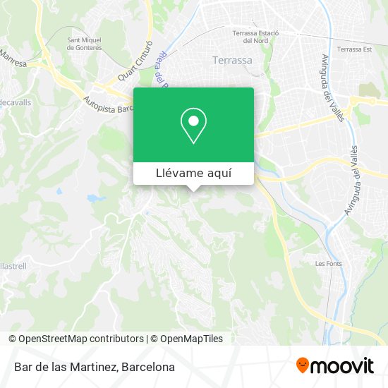 Mapa Bar de las Martinez
