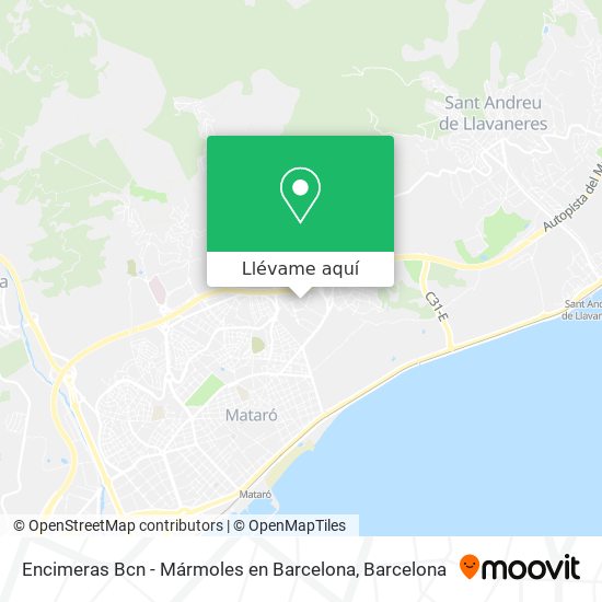 Mapa Encimeras Bcn - Mármoles en Barcelona
