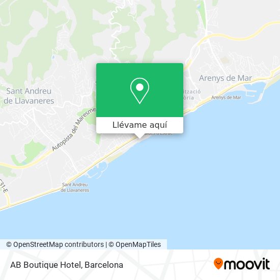 Mapa AB Boutique Hotel