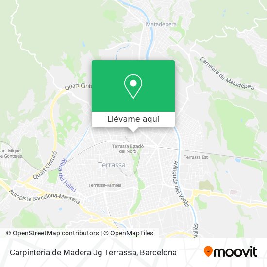 Mapa Carpinteria de Madera Jg Terrassa
