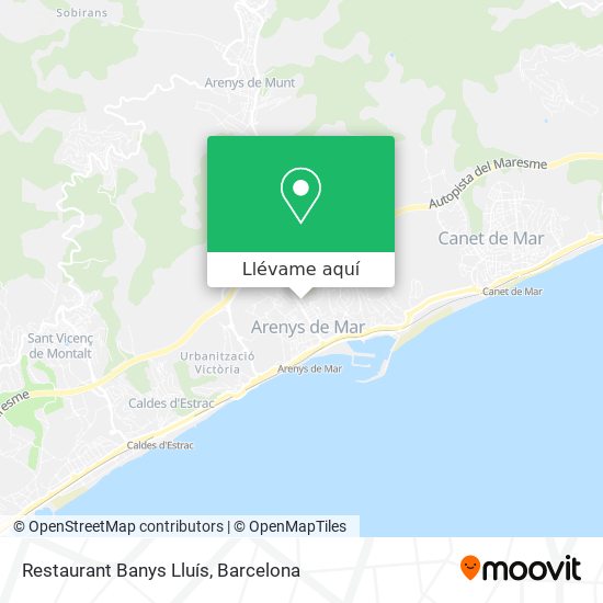 Mapa Restaurant Banys Lluís