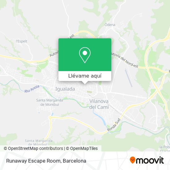 Mapa Runaway Escape Room