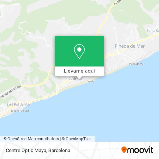 Mapa Centre Optic Maya