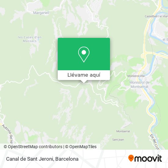 Mapa Canal de Sant Jeroni