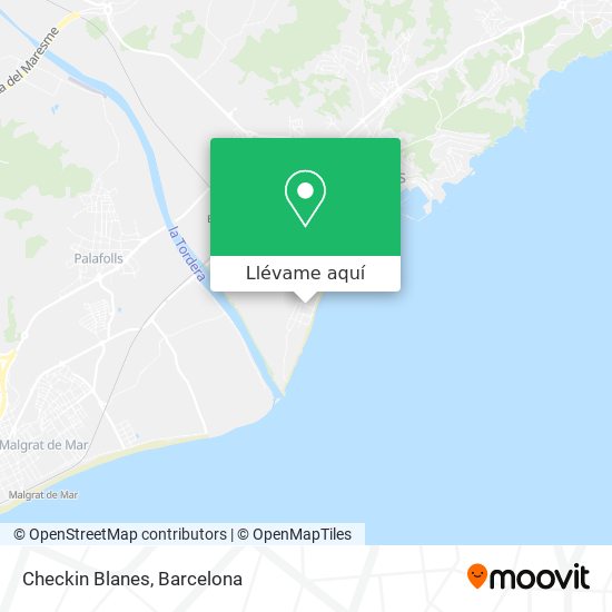 Mapa Checkin Blanes