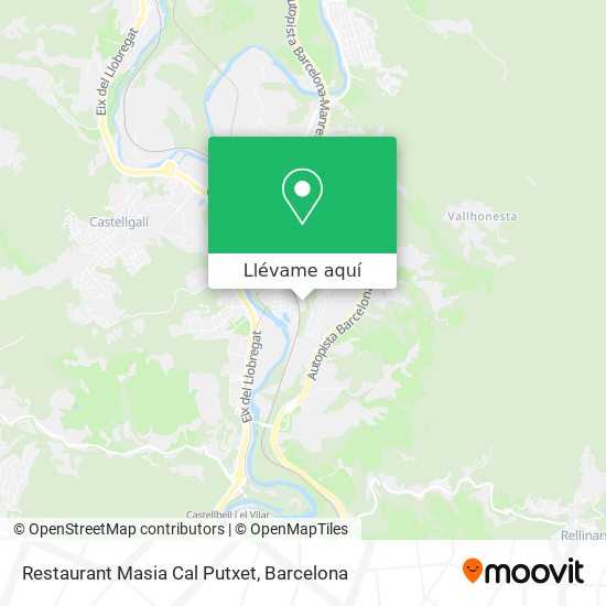 Mapa Restaurant Masia Cal Putxet